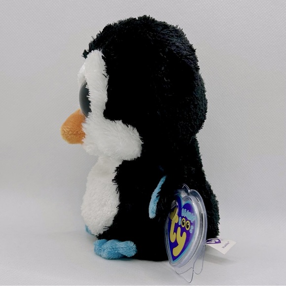 Ty Beanie Boos Collection RETIRED Waddles the Black Penguin Plush - Picture 5 of 6